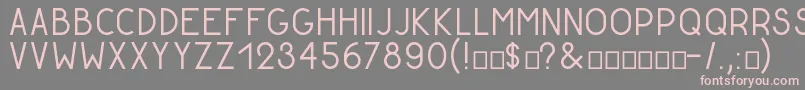 GoldenratioDemo Font – Pink Fonts on Gray Background