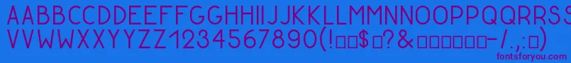 GoldenratioDemo Font – Purple Fonts on Blue Background