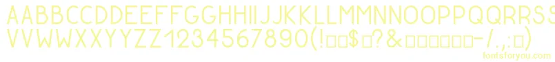 Шрифт GoldenratioDemo – жёлтые шрифты