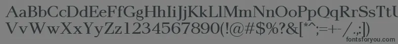 Шрифт Pax2 – чёрные шрифты на сером фоне