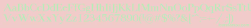 Pax2 Font – Green Fonts on Pink Background