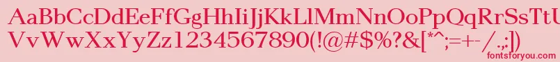 Pax2 Font – Red Fonts on Pink Background