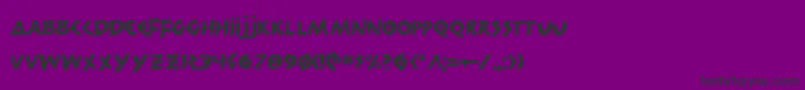300trojans Font – Black Fonts on Purple Background