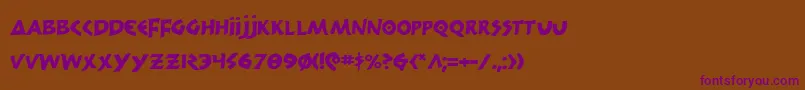 300trojans Font – Purple Fonts on Brown Background