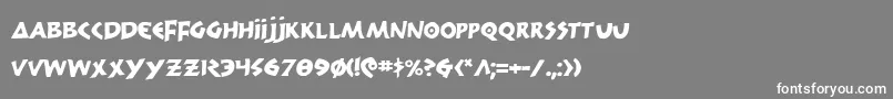 フォント300trojans – 灰色の背景に白い文字