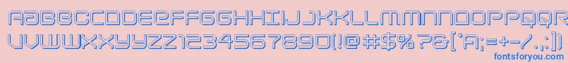 Lightbrigade3D Font – Blue Fonts on Pink Background