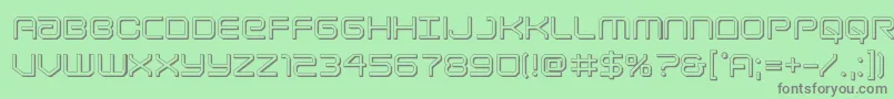 Lightbrigade3D Font – Gray Fonts on Green Background