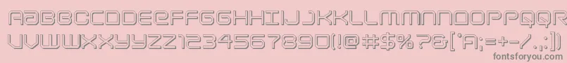 Lightbrigade3D Font – Gray Fonts on Pink Background