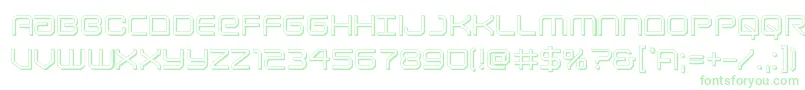 Lightbrigade3D Font – Green Fonts on White Background