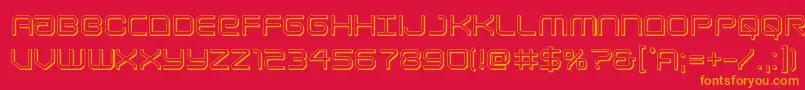 Шрифт Lightbrigade3D – оранжевые шрифты на красном фоне