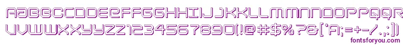 Lightbrigade3D Font – Purple Fonts on White Background