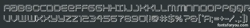 Шрифт Lightbrigade3D – белые шрифты