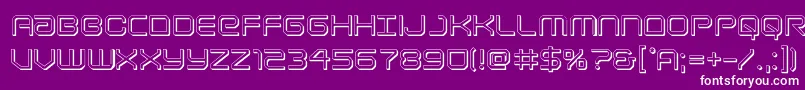 Lightbrigade3D Font – White Fonts on Purple Background