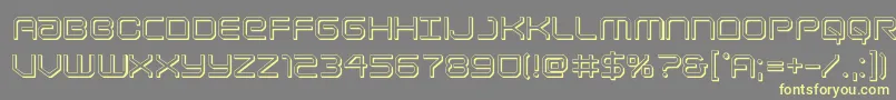 Lightbrigade3D Font – Yellow Fonts on Gray Background