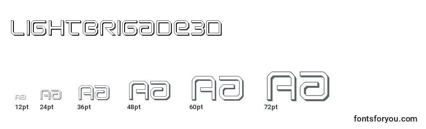 Lightbrigade3D Font Sizes