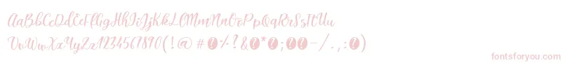 ItalianbreakfastRegular Font – Pink Fonts on White Background