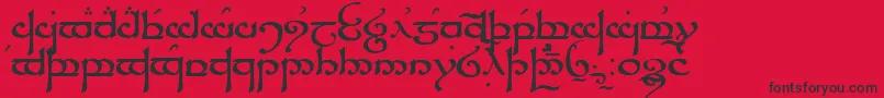 fuente Sindar – Fuentes Negras Sobre Fondo Rojo