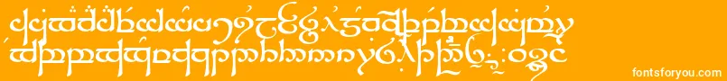 Sindar Font – White Fonts on Orange Background