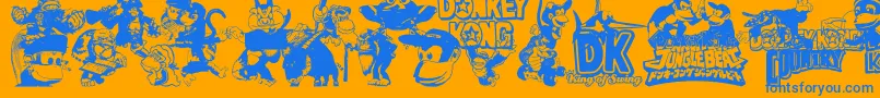 Подробнее о шрифте Dkw Шрифт Dkw – синие шрифты на оранжевом фоне