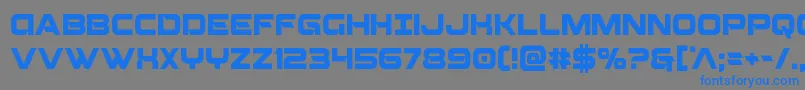 Шрифт Beamweaponcond – синие шрифты на сером фоне