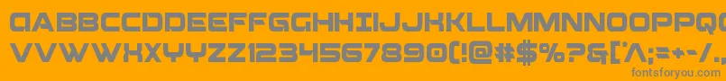 Fonte Beamweaponcond – fontes cinzas em um fundo laranja