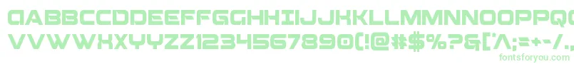 Beamweaponcond Font – Green Fonts on White Background