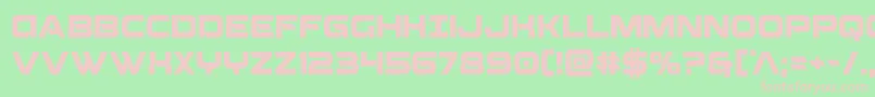 Beamweaponcond Font – Pink Fonts on Green Background