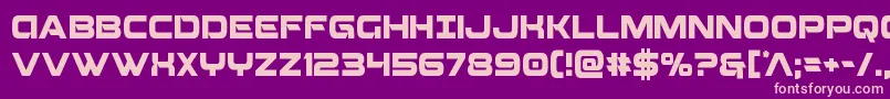 Beamweaponcond Font – Pink Fonts on Purple Background