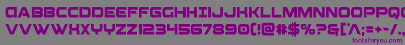 Beamweaponcond Font – Purple Fonts on Gray Background