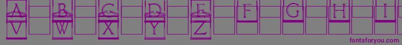 Paladincapitals Font – Purple Fonts on Gray Background