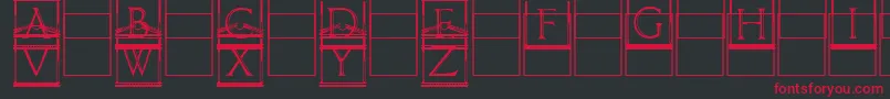 Paladincapitals Font – Red Fonts on Black Background