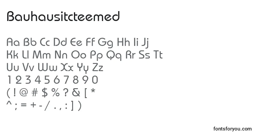 Шрифт Bauhausitcteemed – алфавит, цифры, специальные символы