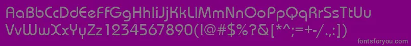 Шрифт Bauhausitcteemed – серые шрифты на фиолетовом фоне
