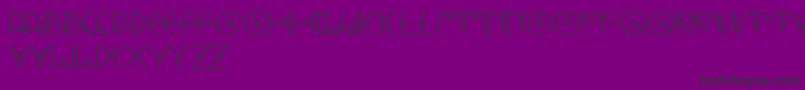 Weitere Informationen zur UfoNestRegluar-Schriftart UfoNestRegluar-Schriftart – Schwarze Schriften auf violettem Hintergrund