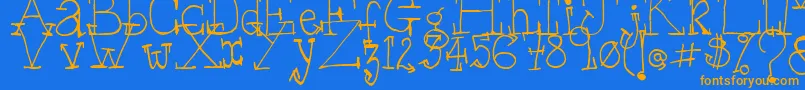 Lisätietoja WsSerif-fontista WsSerif-fontti – oranssit fontit sinisellä taustalla