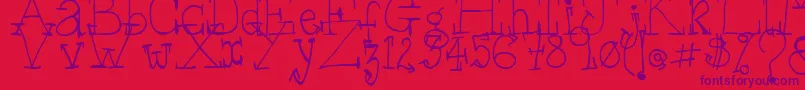 WsSerif Font – Purple Fonts on Red Background