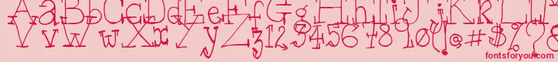 WsSerif Font – Red Fonts on Pink Background