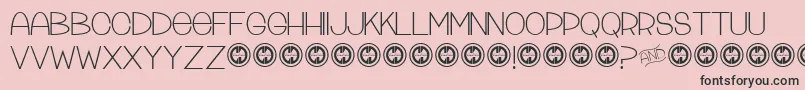 Tattleandtales Font – Black Fonts on Pink Background