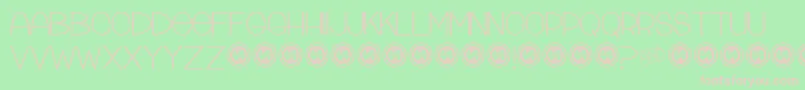 Tattleandtales Font – Pink Fonts on Green Background