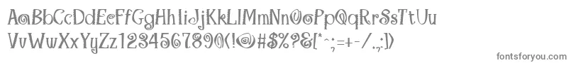MaracaBold-fontti – harmaat kirjasimet valkoisella taustalla