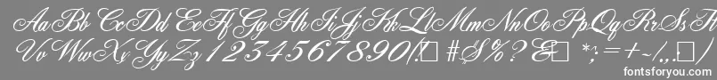 YorkshireRegular Font – White Fonts on Gray Background