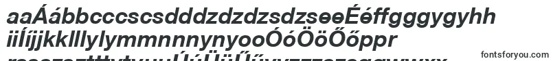 HelveticaNeueCe76BoldItalic-Schriftart – ungarische Schriften