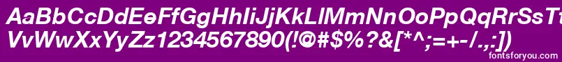 fuente HelveticaNeueCe76BoldItalic – Fuentes Blancas Sobre Fondo Morado