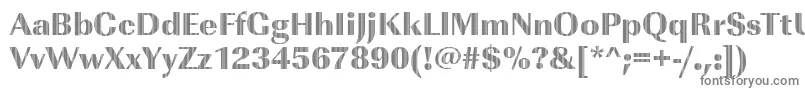 Шрифт ImperialvjetRegular – серые шрифты на белом фоне