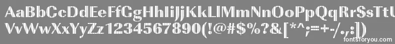 フォントImperialvjetRegular – 灰色の背景に白い文字