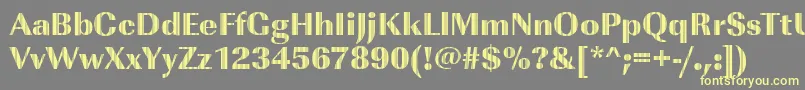 ImperialvjetRegular-fontti – keltaiset fontit harmaalla taustalla