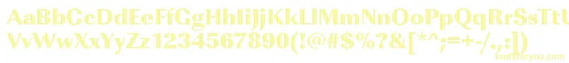 Шрифт ImperialvjetRegular – жёлтые шрифты