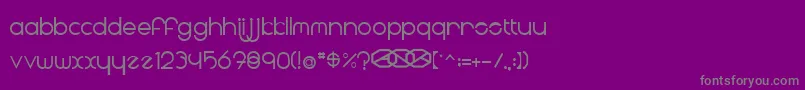 fuente Radii – Fuentes Grises Sobre Fondo Morado