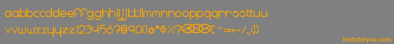 Шрифт Radii – оранжевые шрифты на сером фоне