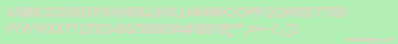 SanasoftInsetA.Kz Font – Pink Fonts on Green Background